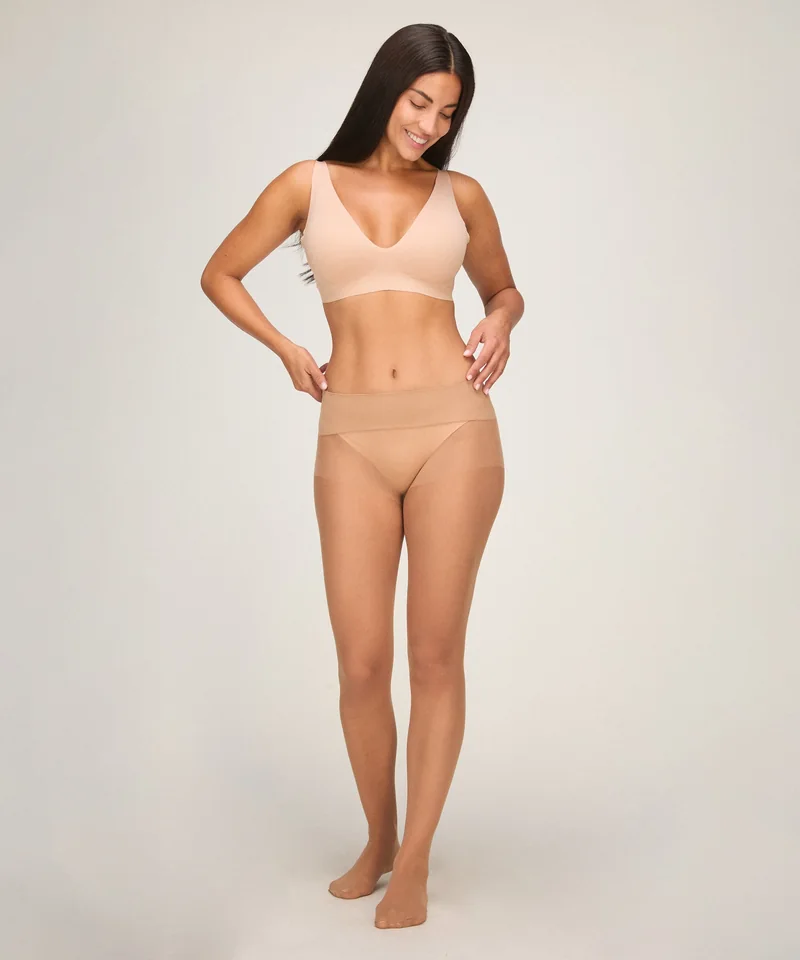 Tight 20 Denier Seamless Velvet Touch i beige