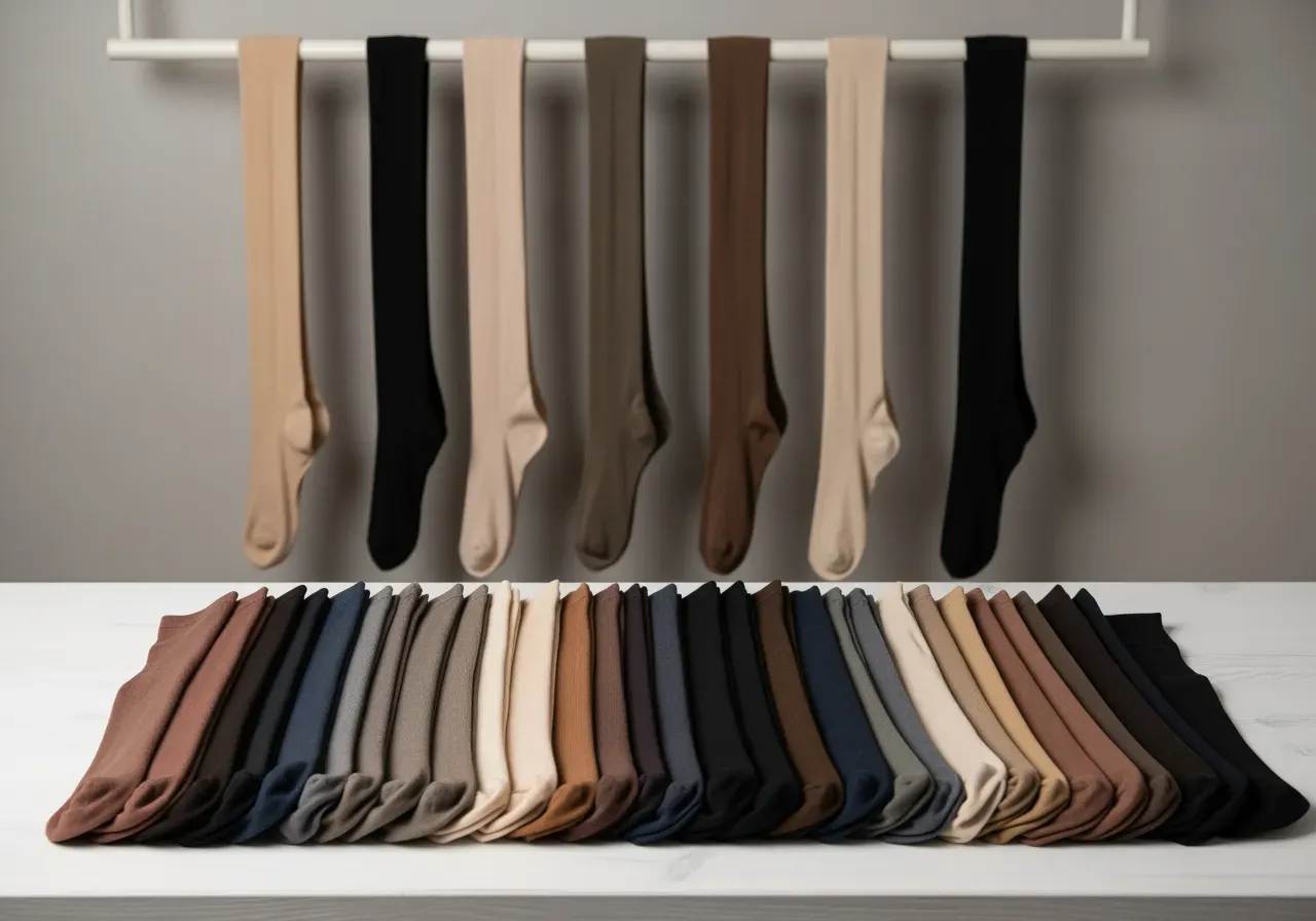 Hudvänliga färger på strumpbyxor