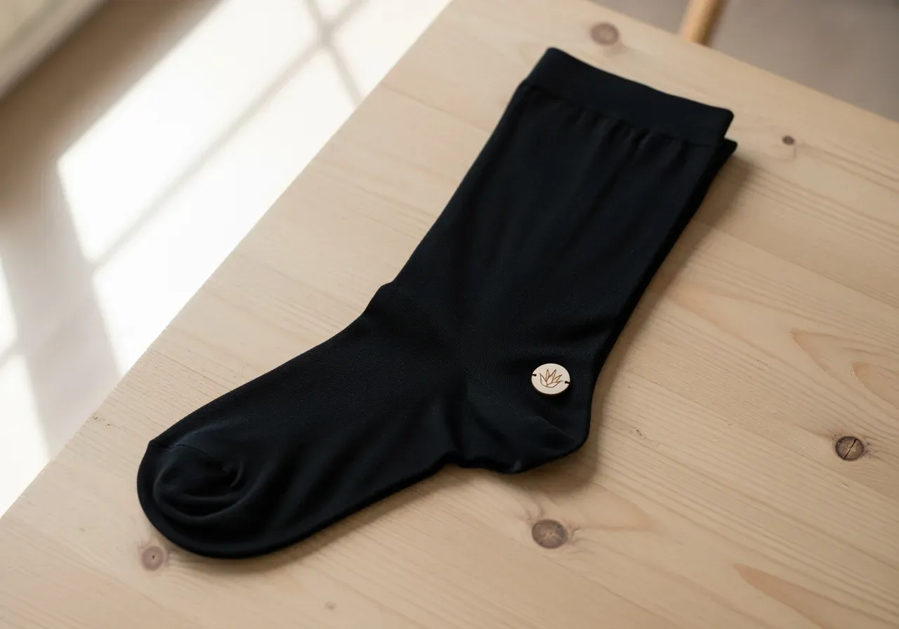 Svarta Aloe vera-strumpbyxor för känslig hud
