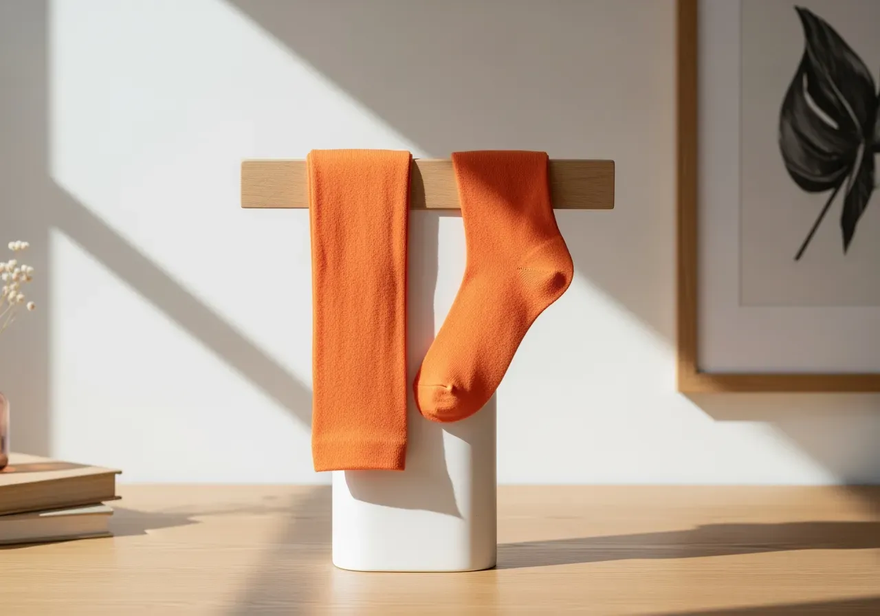 Citrusfärgade nedbrytbara strumpbyxor för nybörjare