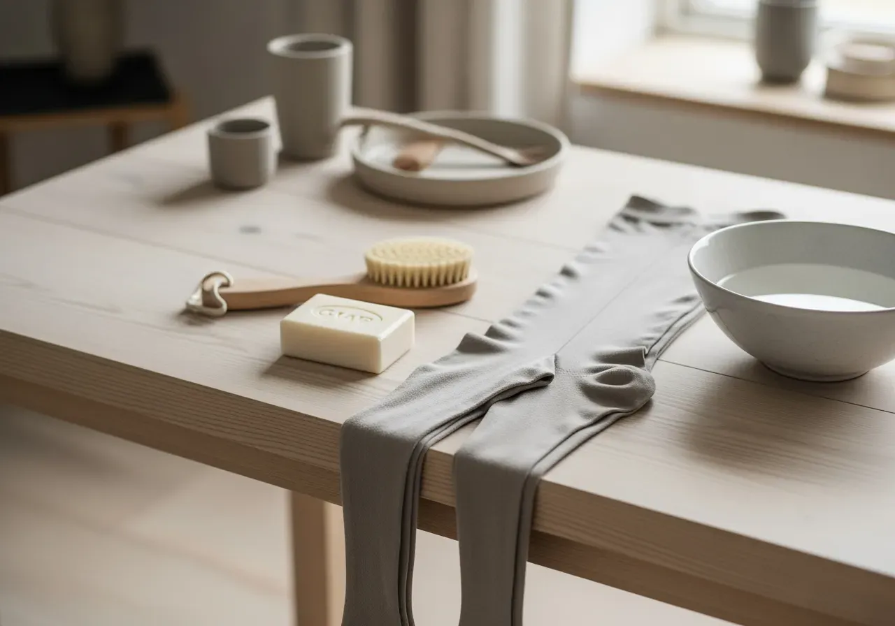 Skötsel av komposterbara strumpbyxor