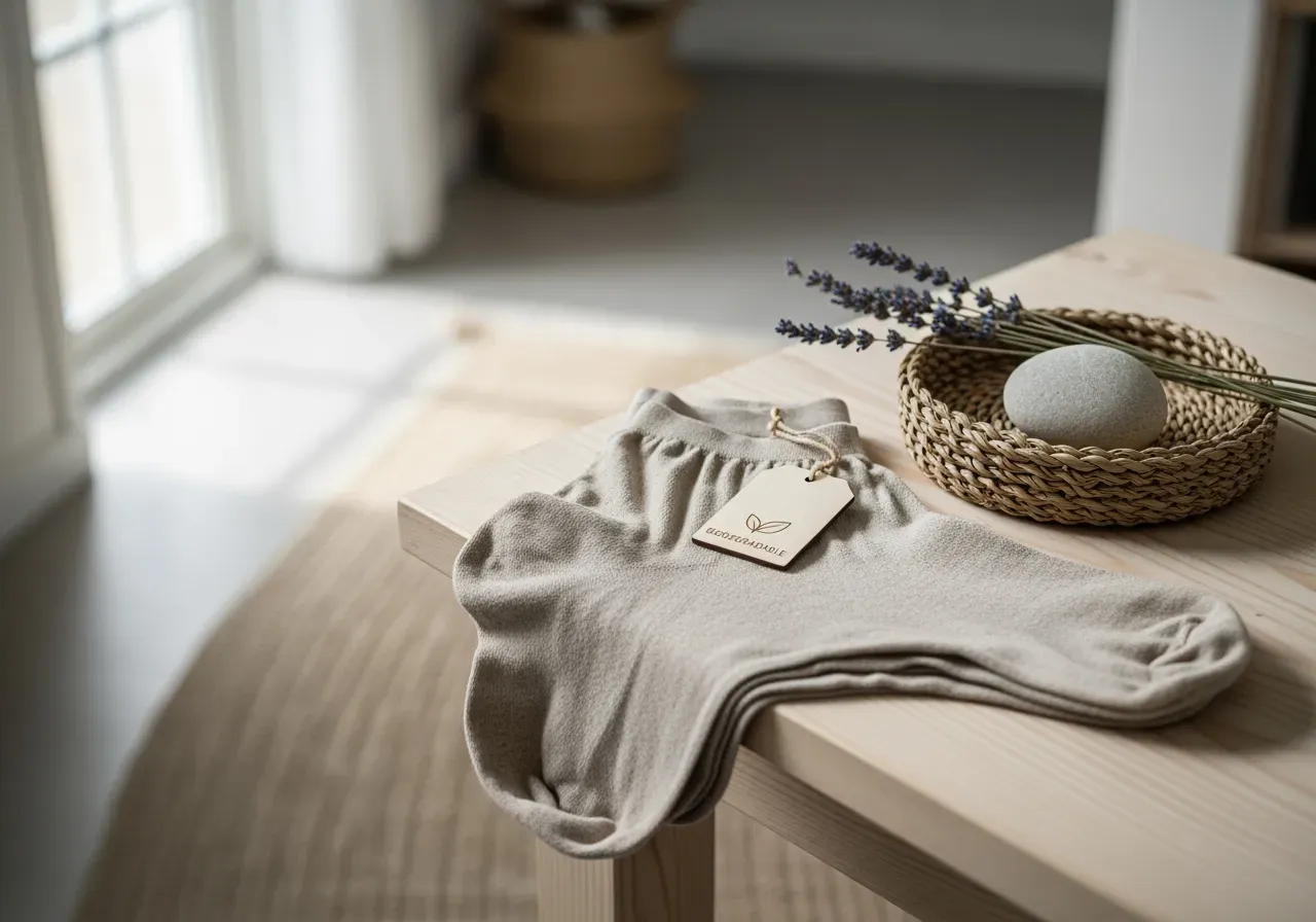 Miljövänliga biologiskt nedbrytbara strumpbyxor