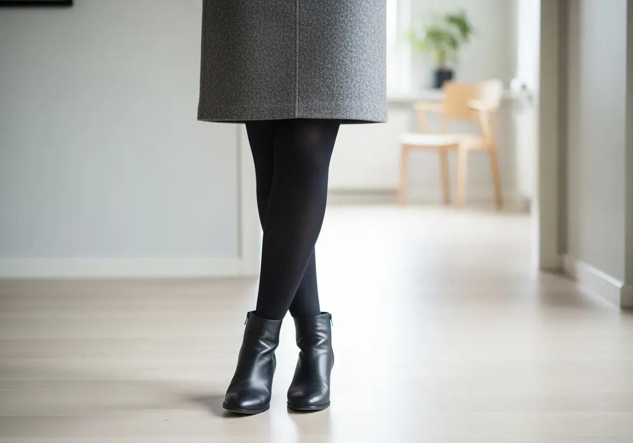 Stiltips med svarta strumpbyxor